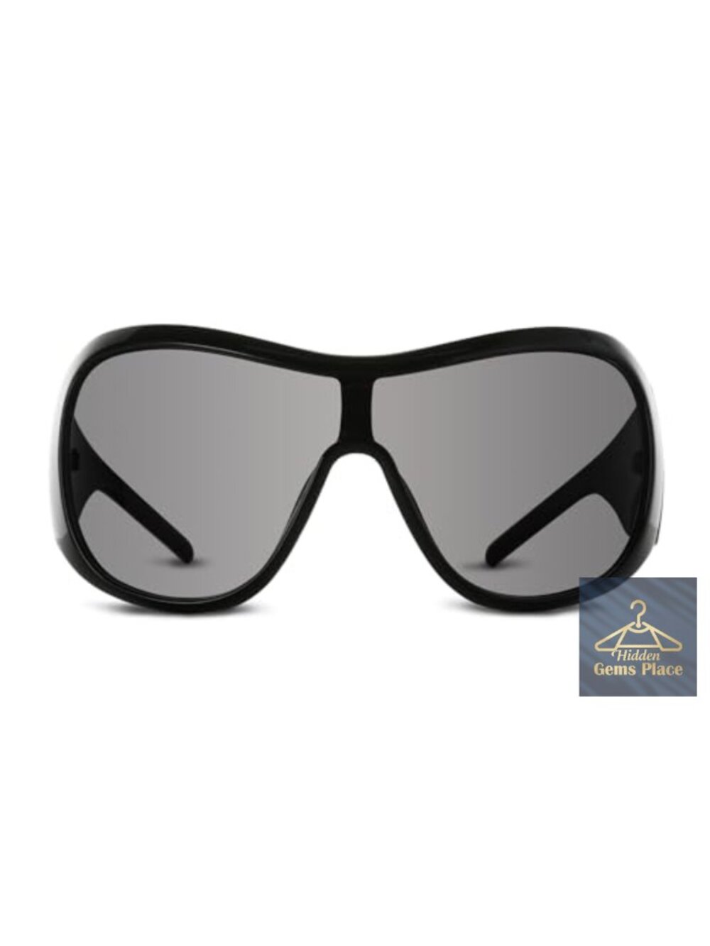 Y2K Oversized Wrap Sunglasses for Men Women UV Protection